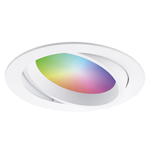 Homeylux Smart WiFi LED recessed spotlight Luna RGBWW tiltable white IP44 1050lm