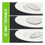Smart LED downlight Napels white 8 Watt RGBWW IP65 tiltable Homeylux Smart LED downlight Napels white 8 Watt RGBWW IP65 tiltable