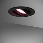 Smart WiFi LED recessed spotlight Oslo dimmable RGBWW tiltable black IP20 Homeylux Smart WiFi LED recessed spotlight Oslo dimmable RGBWW tiltable black IP20