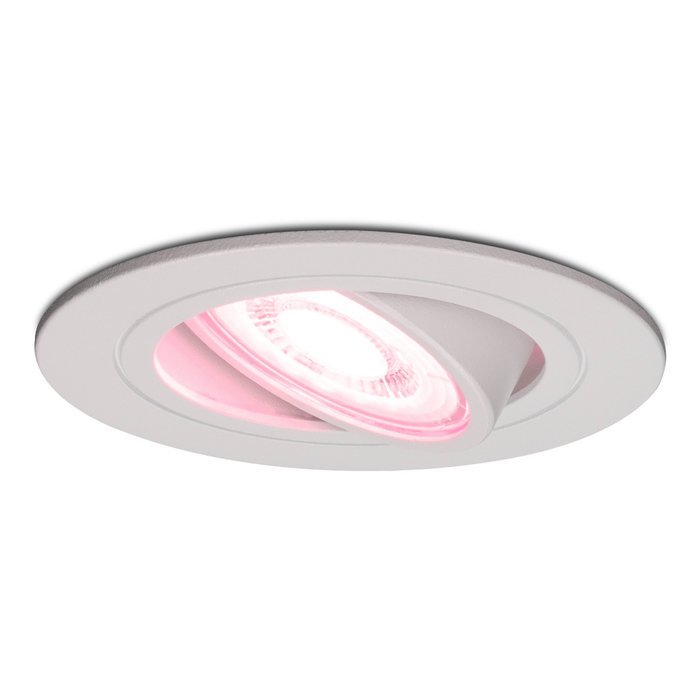 Hoftronic Smart Smart WiFi LED recessed spotlight Pittsburg dimmable RGBWW tiltable white IP20