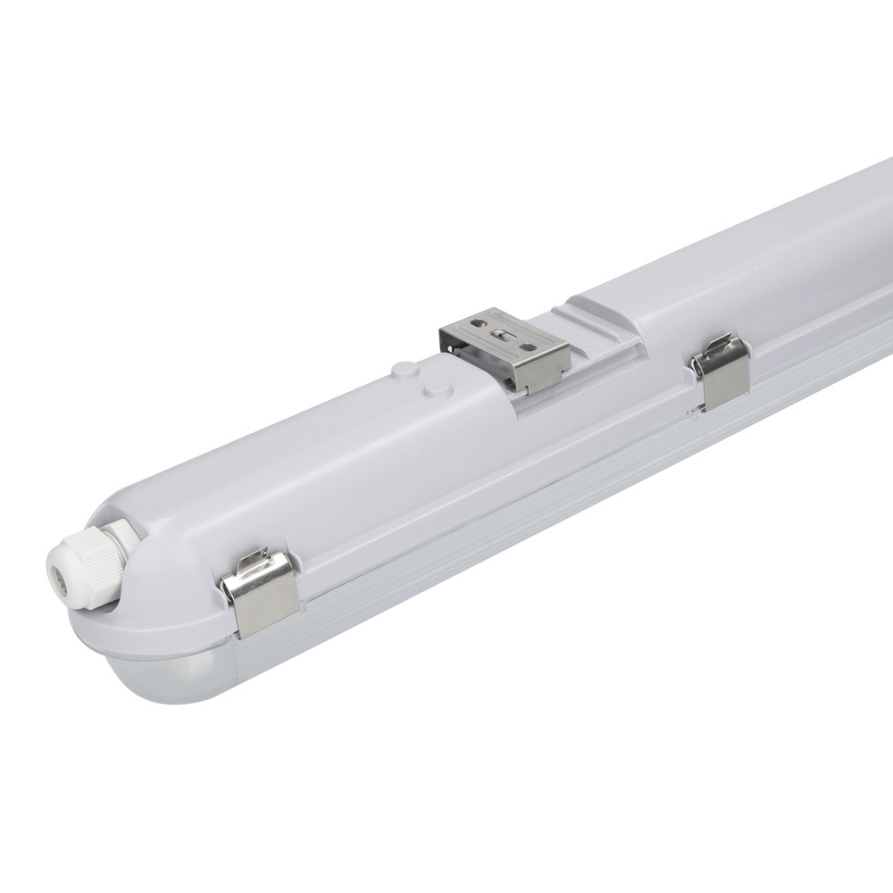 LED fixture IP65 120 cm Stainless steel Clips Linkable single version -  HOFTRONIC