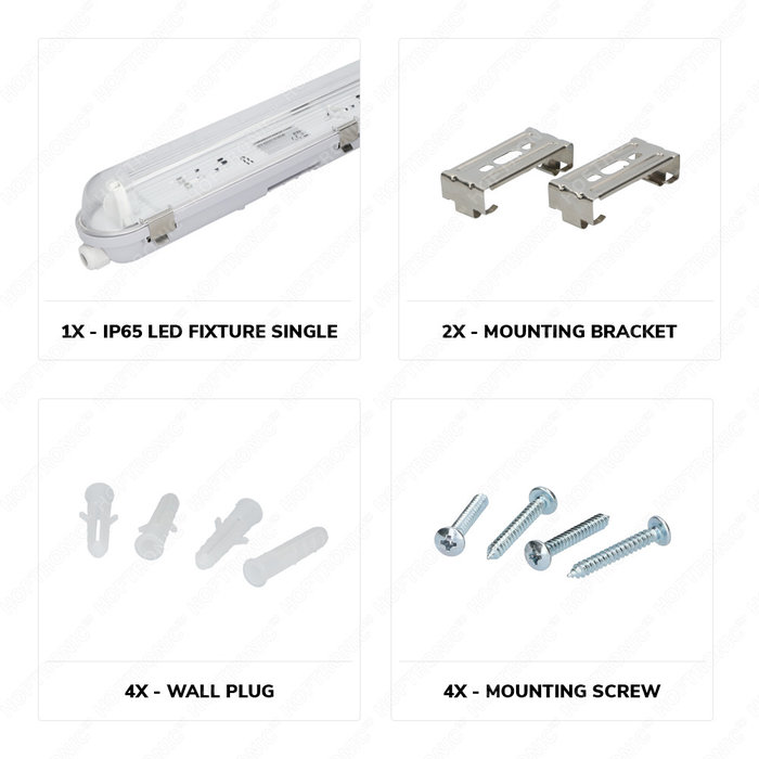 HOFTRONIC IP65 LED T8 luminaire 120 cm