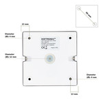 HOFTRONIC Dimmable LED surface mounted ceiling spotlight Esto 2700K GU10 White IP20 tiltable