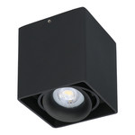 HOFTRONIC Dimmable LED surface mounted ceiling spotlight Esto 4000K GU10 Black IP20 tiltable