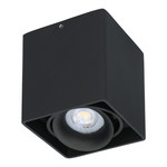 HOFTRONIC Dimbare LED Opbouwspot plafond Esto Zwart incl. GU10 spot 5W 6000K IP20 kantelbaar