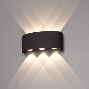 LED Wandlamp Tulsa Zwart LED Wandlamp Tulsa Zwart