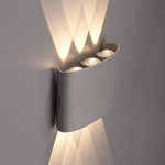 HOFTRONIC Dimmable LED Wall Light Tulsa Grey