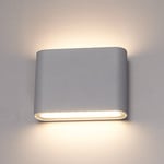 HOFTRONIC Dimmable LED Wall Light Dallas S Grey