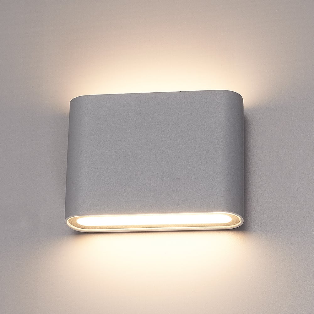 Dimmable LED Wall Light Dallas S Grey - HOFTRONIC