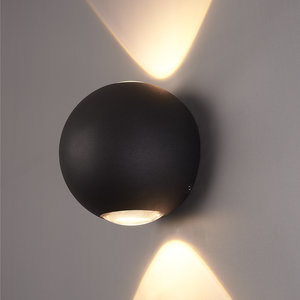 LED Wandlamp Houston Zwart LED Wandlamp Houston Zwart