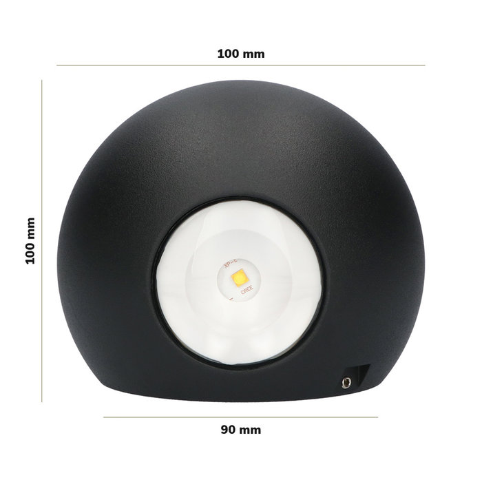 HOFTRONIC LED Wall Light Houston Black