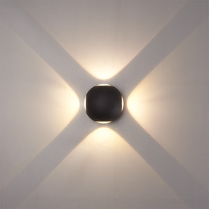 LED Wandlamp Austin Zwart LED Wandlamp Austin Zwart