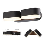 HOFTRONIC Dimmable LED Wall Light Dayton Duo Black