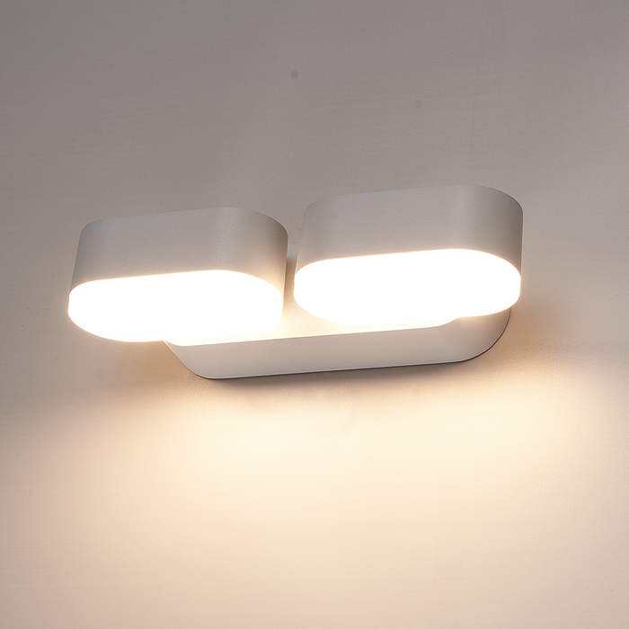 HOFTRONIC Dimbare LED Wandlamp Dayton Duo Grijs
