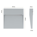 HOFTRONIC Dimmable LED Wall Light Logan Grey