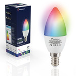 Hoftronic Smart E14 SMART LED Bulb RGBWW Wifi 5.5 Watt 470lm C37 Dimmable