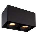 Smart WiFi LED opbouw plafondspot Esto 2 lichts Zwart incl. 2x 5,5W GU10 RGBWW spot IP20 kantelbaar Homeylux Smart WiFi LED opbouw plafondspot Esto 2 lichts Zwart incl. 2x 5,5W GU10 RGBWW spot IP20 kantelbaar