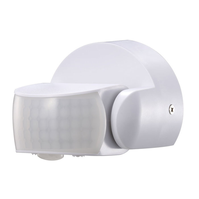 HOFTRONIC PIR motion sensor with twilight switch 180° range 12 meter Maximum 600 Watt surface white IP65