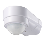 HOFTRONIC PIR motion sensor with twilight switch 240° range 10 meter Maximum 600 Watt surface color white IP65