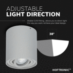 HOFTRONIC LED Plafondspot Ray Grijs