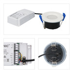Smart WiFi LED downlight RGBWW Venezia 6 Watt IP65 White Homeylux Smart WiFi LED downlight RGBWW Venezia 6 Watt IP65 White