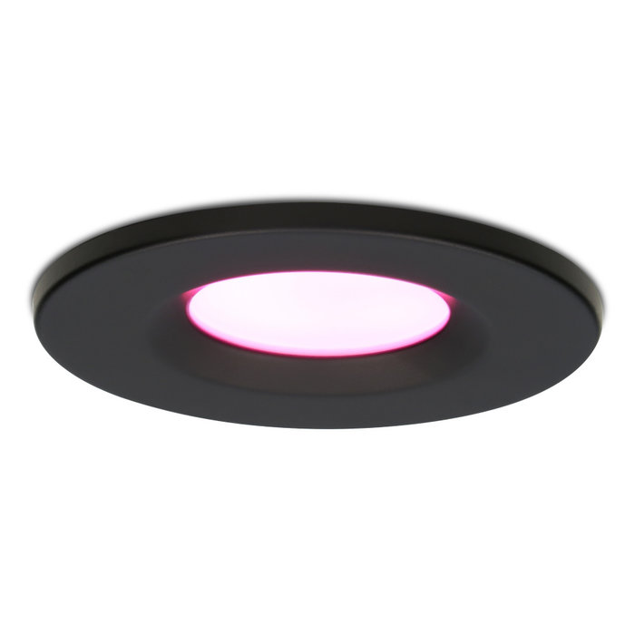 Hoftronic Smart Smart WiFi LED downlight RGBWW Venezia 6 Watt IP65 Black