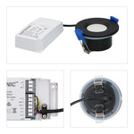 Smart WiFi LED inbouwspot Venezia RGBWW 6 Watt IP65 Zwart Homeylux Smart WiFi LED inbouwspot Venezia RGBWW 6 Watt IP65 Zwart