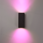 Smart WiFi LED wall light Selma black RGBWW GU10 IP65 double-sided illuminating Homeylux Smart WiFi LED wall light Selma black RGBWW GU10 IP65 double-sided illuminating
