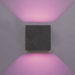 Smart WiFi+BLE Dimmable LED Wall light Kansas black 6 Watt RGBWW double-sided illumination IP65 Homeylux Smart WiFi+BLE Dimmable LED Wall light Kansas black 6 Watt RGBWW double-sided illumination IP65