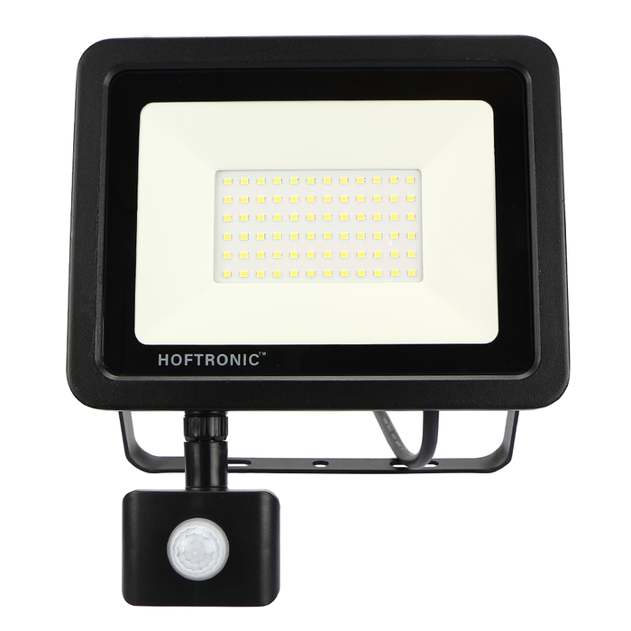HOFTRONIC LED Floodlight with motion sensor 10 Watt 4000K Osram IP65 replaces 90 Watt