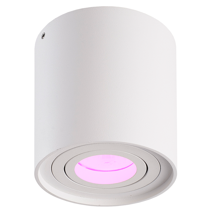 Hoftronic Smart Smart WiFi LED surface mounted ceiling spotlight Ray white RGBWW incl. GU10 IP20 tiltable