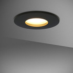 HOFTRONIC Dimmable IP44 LED downlight Porto black