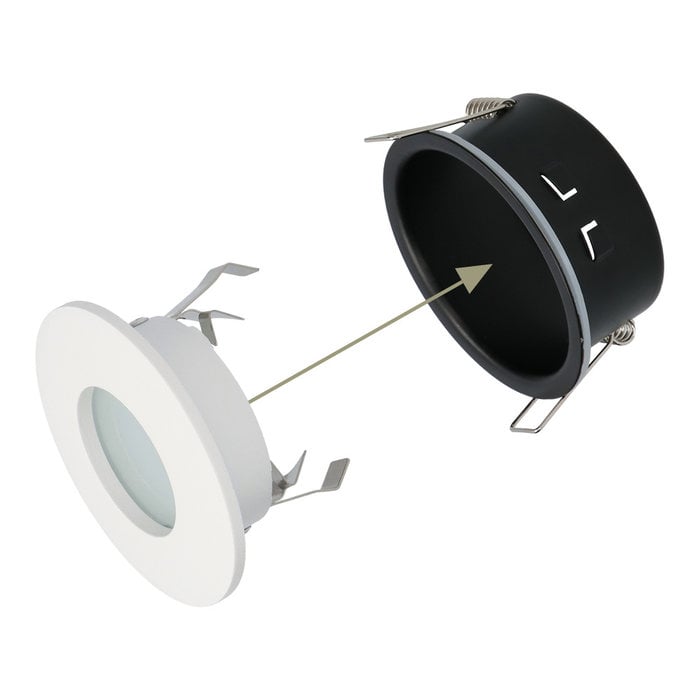 HOFTRONIC Dimmable IP44 LED downlight Barcelona white