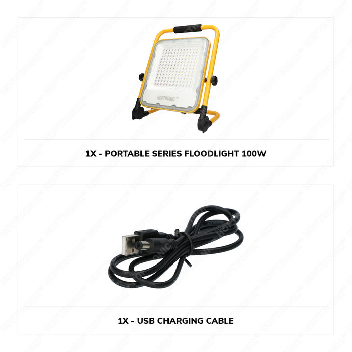 HOFTRONIC LED Worklight with Battery 100W