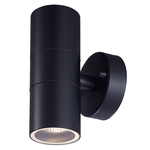 Hoftronic Smart Smart WiFi LED Wall light Blenda RGBWW GU10 round double-sided illuminated black IP65