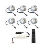HOFTRONIC Complete set 6x3W dimmable LED porch lights Navarra IP44