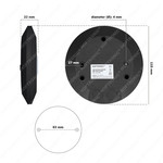 HOFTRONIC PIR motion sensor with twilight switch 360° range 8m Maximum 1000 Watt IP20 surface mounted color black