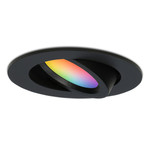 Smart LED inbouwspot Rome zwart 6 Watt RGBWW IP44 kantelbaar Homeylux Smart LED inbouwspot Rome zwart 6 Watt RGBWW IP44 kantelbaar