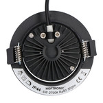 Smart LED downlight Rome black 6 Watt RGBWW IP44 tiltable Homeylux Smart LED downlight Rome black 6 Watt RGBWW IP44 tiltable