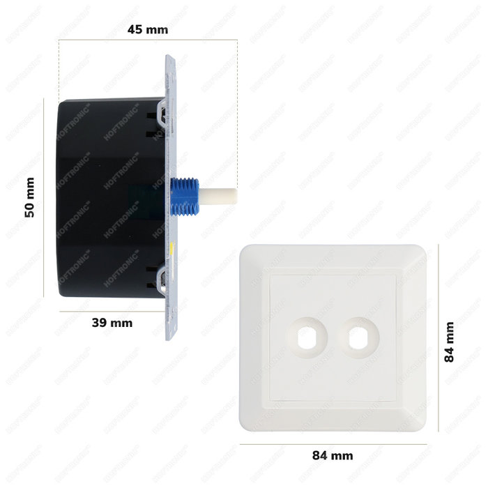 HOFTRONIC LED Duo dimmer fase afsnijding 2x100W maximaal