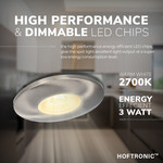 HOFTRONIC Dimmable LED Downlight Pavo Stainless