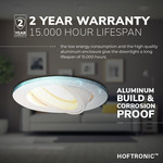 HOFTRONIC Dimmable LED downlight Dublin white