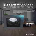 HOFTRONIC Dimmable LED downlight Durham black