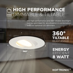 HOFTRONIC Dimmable IP65 LED Downlight Napels white