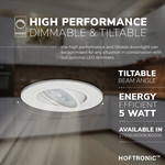 HOFTRONIC Dimbare LED inbouwspot Pittsburg wit