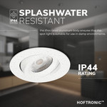 HOFTRONIC Dimmable IP44 LED Downlight Salerno white