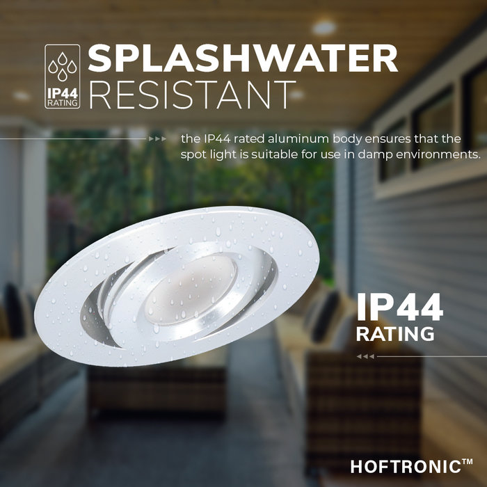 HOFTRONIC Complete set 8x3W non-dimmable LED porch lights Sienna IP44 [moisture resistant]