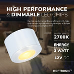 HOFTRONIC Complete set 10x3W dimmable LED porch lights Navarra IP44