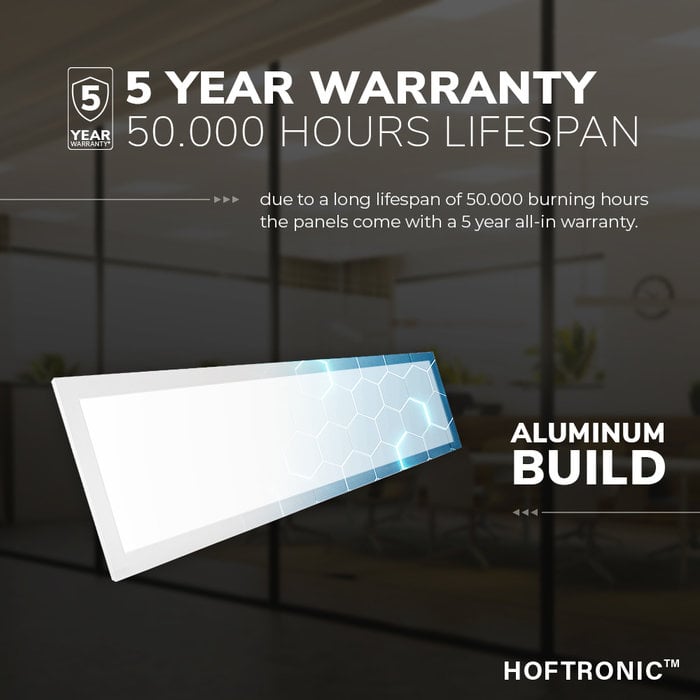 HOFTRONIC LED Paneel Ultra 30x120 25 Watt 150lm/W 5 jaar garantie