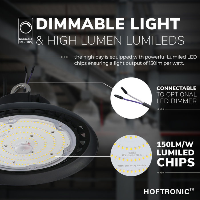 HOFTRONIC LED High Bay 150lm/W Dimmable Kometo - Powered by Hoftronic